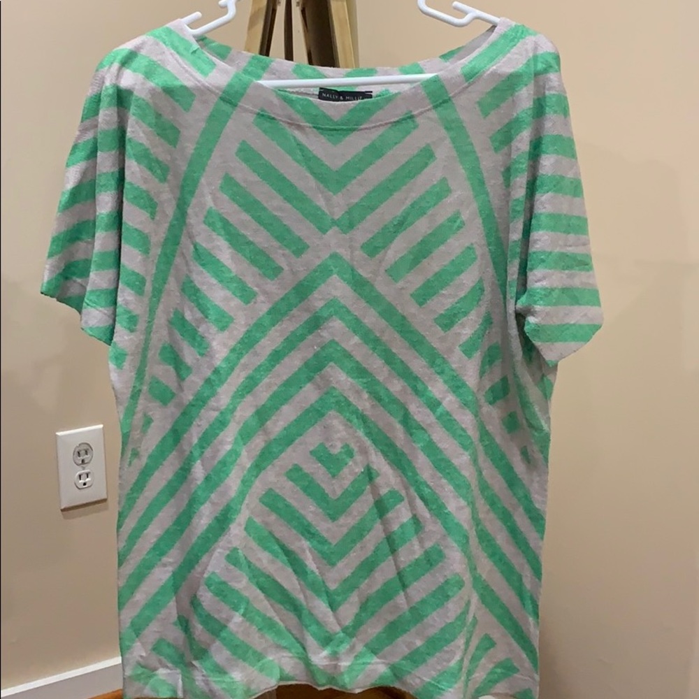 Wide neck sweater shirt